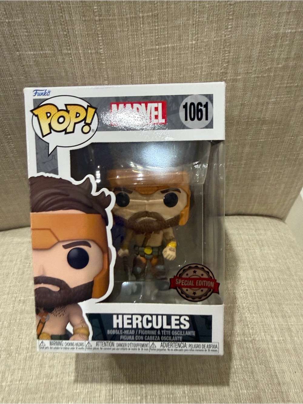 Funko Pop! Marvel Hercules Figure in Brown and Tan